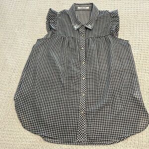 Japanese Gingham sleeveless button down